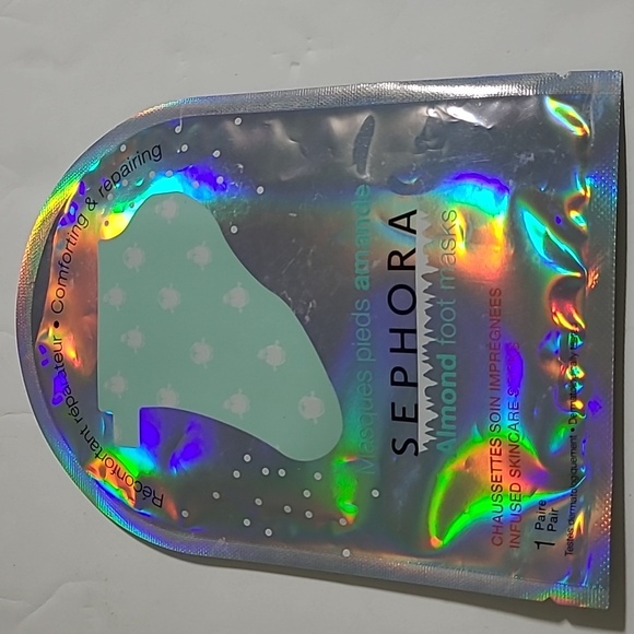 3 for/ $20 Sephora Almond Foot Mask Hologram Packaging - Picture 3 of 7
